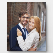 Modernes Monogramm Fotoplatte (Vorderseite)