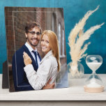 Modernes Monogramm Fotoplatte<br><div class="desc">Stilvolle und schicke Foto-Sake,  die für ein besonderes Geschenk personalisiert werden können.</div>