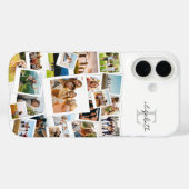 Modernes Monogramm für die FotoCollage Case-Mate iPhone Hülle (Rückseite (Horizontal))