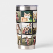 Modernes Monogramm für die FotoCollage Thermobecher (Links)