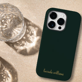 Modernes Monogramm für Holzkohle und Chic Case-Mate iPhone 14 Pro Hülle