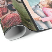 Modernes Monogramm für Ihr 16-Foto-Kollektionsgitt Geschenkpapier (Rolleneckpunkt)