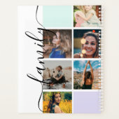 Modernes Monogramm für Ihr 16-Foto-Kollektionsgitt Planer (Rückseite)