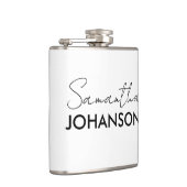 Modernes Monogramm für Minimalistische Skriptnamen Flachmann (Rechts)