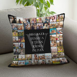 Modernes Monogramm für Personalisierte FotoCollage Kissen<br><div class="desc">Erstellen Sie Ihr eigenes personalisiertes Familienwerfer-Kissen mit Ihrem individuellen Monogramm,  Ihren Namen und 48 Ihrer Lieblings-Fotos.</div>