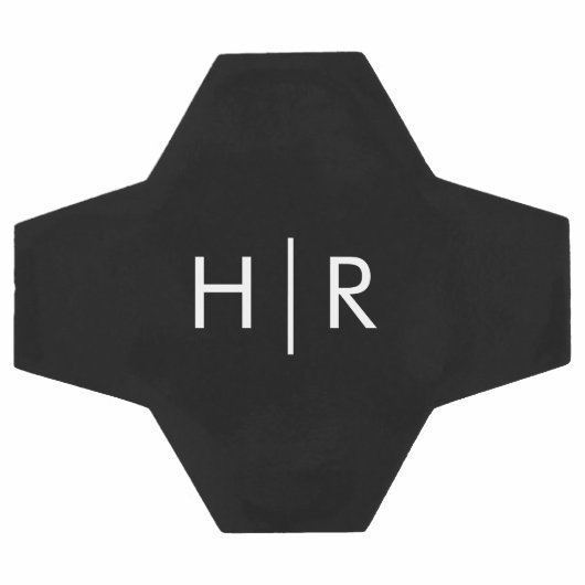 Modernes Monogramm Fußball (Flach)