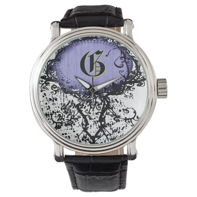 Modernes Monogramm G Armbanduhr (Vorderseite)