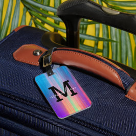Modernes Monogramm-Gepäckstück Gepäckanhänger