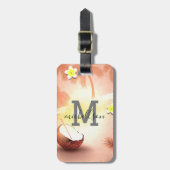 Modernes Monogramm-Gepäckstück Gepäckanhänger (Vorderseite vertikal)