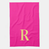 Modernes Monogramm Geschirrtuch (Vertikal)