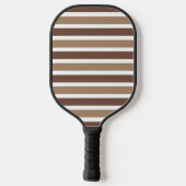 Modernes Monogramm gestreift Pickleball Schläger (Rückseite)