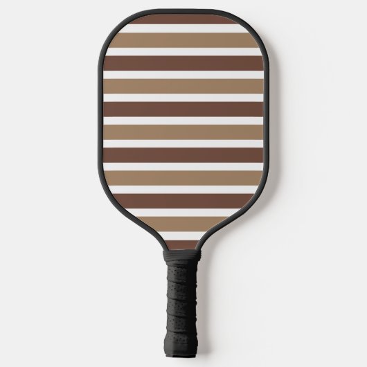 Modernes Monogramm gestreift Pickleball Schläger (Rückseite)