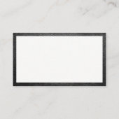 Modernes Monogramm | Gold und Leder Visitenkarte (Rückseite)