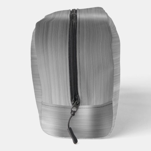 Modernes Monogramm Grau Waschbeutel (Rechts)