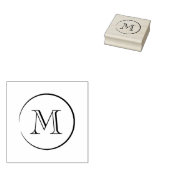 Modernes Monogramm Gummistempel (Stempel)