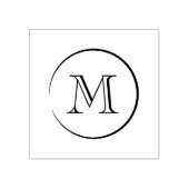 Modernes Monogramm Gummistempel (Prägung)