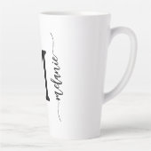 Modernes Monogramm handgeschriebenes Geschenk für  Milchtasse (Rechts)