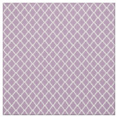 Modernes Monogramm hellpurpurnes Quatrefoil Muster Stoff (Muster)