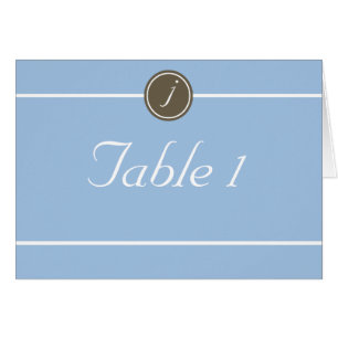 Modernes Monogramm im Blau und in