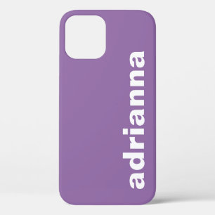 Modernes Monogramm Lila Case-Mate iPhone Hülle