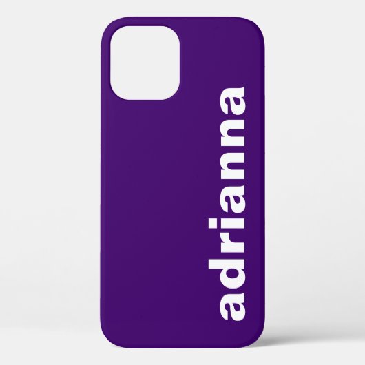 Modernes Monogramm Lila Case-Mate iPhone Hülle (Rückseite)