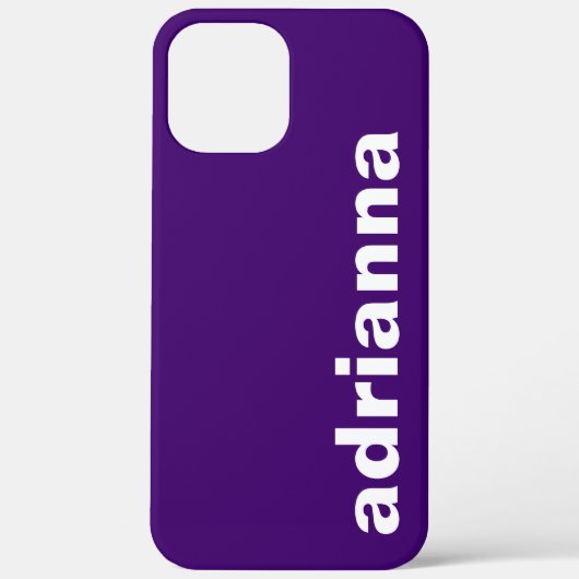 Modernes Monogramm Lila Case-Mate iPhone Hülle (Rückseite)