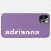 Modernes Monogramm Lila Case-Mate iPhone Hülle (Rückseite (Horizontal))
