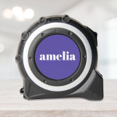 Modernes Monogramm Lila Maßband