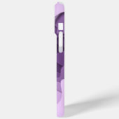 Modernes Monogramm Lila Violett Abstrakt Case-Mate iPhone Hülle (Rückseite / Links)