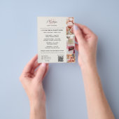 Modernes Monogramm-Logo Bakery-Menü-QR Flyer (Gruppe)