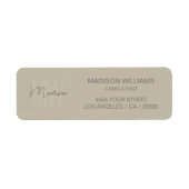 Modernes Monogramm-Logo Beige Berater (Vorne)