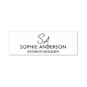 Modernes Monogramm-Logo Professionelles Geschäft Permastempel (Design)