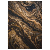 Modernes Monogramm-Marmor Klemmbrett (Rückseite)