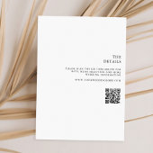 Modernes Monogramm Minimalistisch in einer Hochzei Einladung