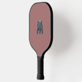 Modernes Monogramm | Minimalistisch sauber Pickleball Schläger (Links)