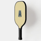 Modernes Monogramm | Minimalistisch sauber Pickleball Schläger (Links)