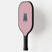 Modernes Monogramm | Minimalistisch sauber Pickleball Schläger (Links)