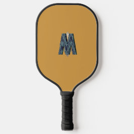 Modernes Monogramm | Minimalistisch sauber Pickleball Schläger