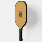 Modernes Monogramm | Minimalistisch sauber Pickleball Schläger (Links)