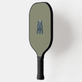 Modernes Monogramm | Minimalistische Maskuline Pickleball Schläger (Links)