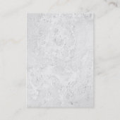 Modernes Monogramm mit einzigartiger grauer Wandst Visitenkarte (Rückseite)