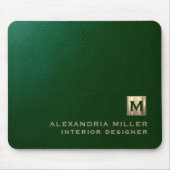 Modernes Monogramm Mousepad (Vorne)
