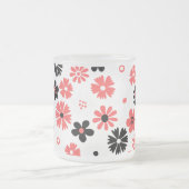 Modernes Monogramm-Muster Mattglastasse (Mittel)