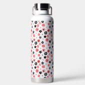 Modernes Monogramm-Muster Trinkflasche (Rückseite)