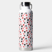 Modernes Monogramm-Muster Trinkflasche (Vorderseite)