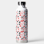 Modernes Monogramm-Muster Trinkflasche (links)