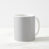 Modernes Monogramm Name Urban Grau Kaffeetasse (VorderseiteRechts)
