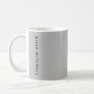 Modernes Monogramm Name Urban Grau Kaffeetasse