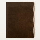 Modernes Monogramm-Namensskript für 2026 Planer (Rückseite)