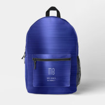 Modernes Monogramm Navy Blue